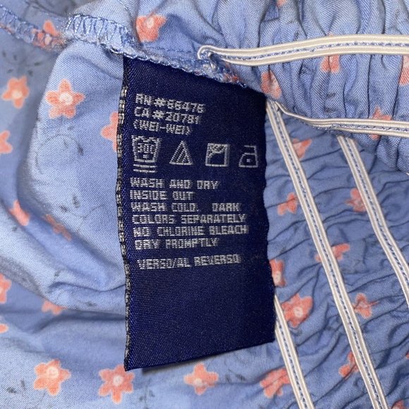 cottagecore Y2K tommy jeans Summer Peasant Smocked Waist Blouse S - Picture 7 of 11